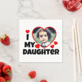 Ik hoor mijn dochter persoonlijke foto servet (Insitu)