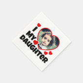 Ik hoor mijn dochter persoonlijke foto servet (Hoek)