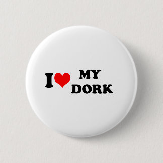 IK HOOR MIJN DORK. RONDE BUTTON 5,7 CM