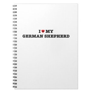 Ik hoor mijn Duitse Shepherd Spiral notebook Notitieboek