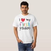 Ik hoor mijn eerste klas leraarsliefde t-shirt (Voorkant volledig)