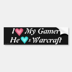 Ik hoor mijn gamer - hij hoort oorlogsvlot bumpersticker