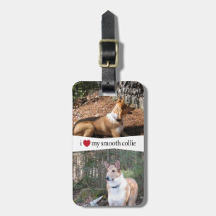 Ik hoor mijn gladde collie bagagelabel