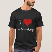 Ik hoor mijn Granddog Unisex Shirt, donkere kleure