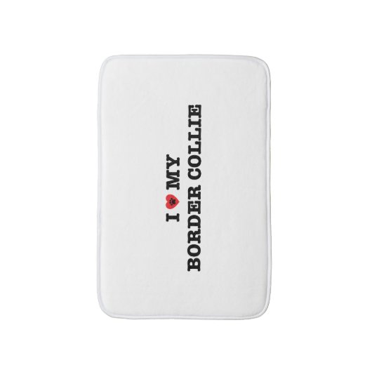 Ik hoor mijn grenscollie badmat (Voorkant Verticaal)