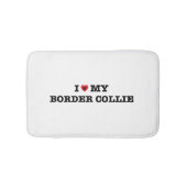 Ik hoor mijn grenscollie badmat (Voorkant)