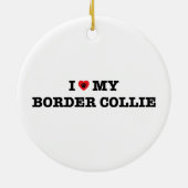 Ik hoor mijn grenscollie keramisch ornament (Achterkant)