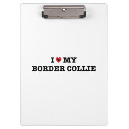 Ik hoor mijn grenscollie klembord