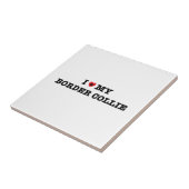 Ik hoor mijn grenscollie tegeltje (Zijkant)