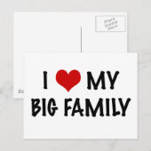 Ik hoor mijn grote familie briefkaart (Voorkant / Achterkant)