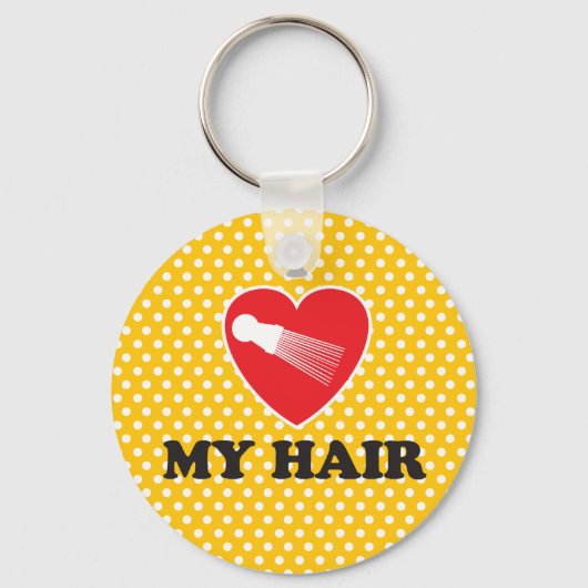 Ik hoor mijn haarMode Sleutelhanger (Voorkant)