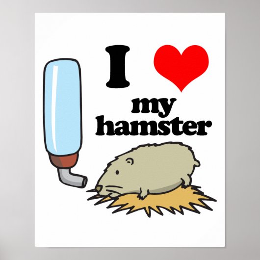Ik hoor mijn hamster poster (Voorkant)
