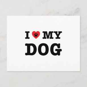 Ik hoor mijn hond briefkaart