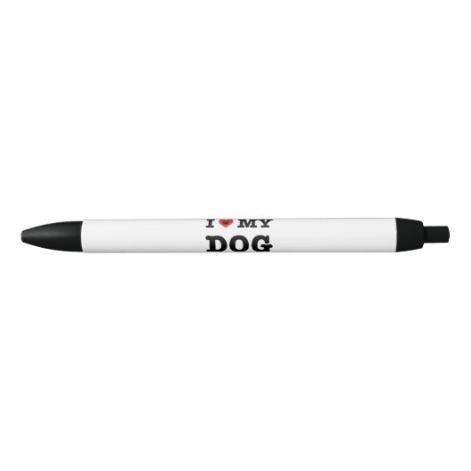 Ik hoor mijn hond zwarte inkt pen (Voorkant)