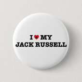 Ik hoor mijn Jack Russell Button (Voorkant)