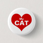 Ik hoor mijn kat-Button Ronde Button 3,2 Cm (Voorkant)