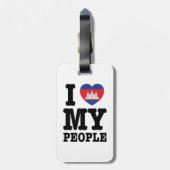 Ik hoor mijn Khmer-mensen Bagagelabel (Achterkant verticaal)