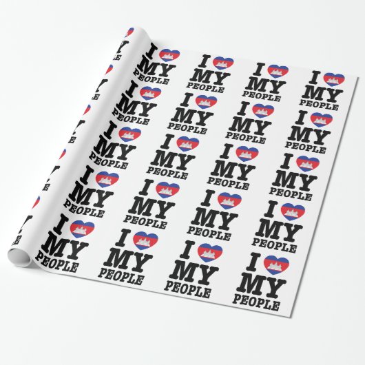 Ik hoor mijn Khmer-mensen Cadeaupapier (Uitgerold)
