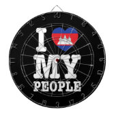 Ik hoor mijn Khmer-mensen Dartbord (Voorkant)