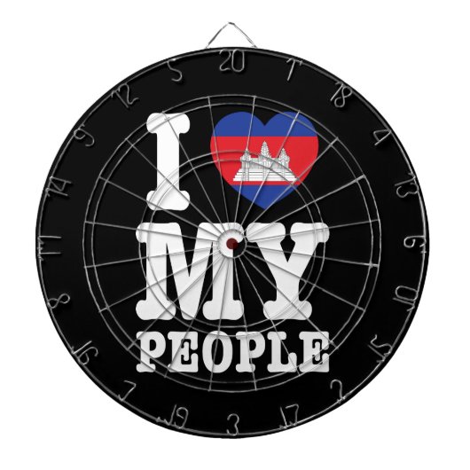 Ik hoor mijn Khmer-mensen Dartbord (Voorkant)