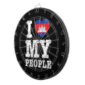 Ik hoor mijn Khmer-mensen Dartbord (Voorkant Rechts)