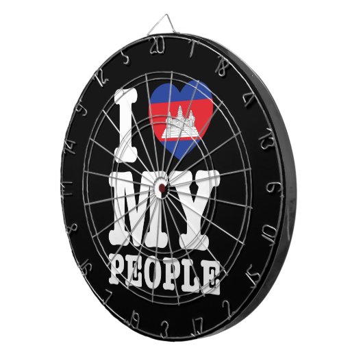 Ik hoor mijn Khmer-mensen Dartbord (Voorkant Rechts)