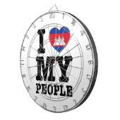 Ik hoor mijn Khmer-mensen Dartbord (Voorkant Rechts)