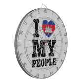 Ik hoor mijn Khmer-mensen Dartbord (Voorkant Links)