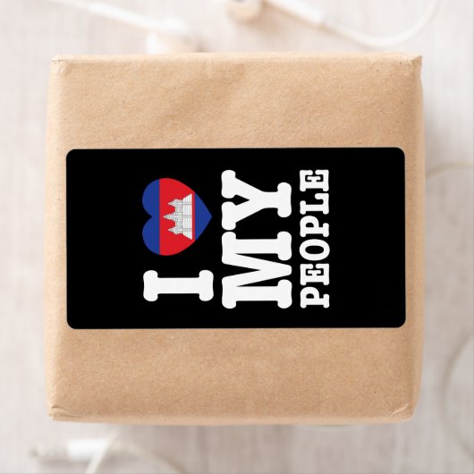 Ik hoor mijn Khmer-mensen Etiket (Insitu)