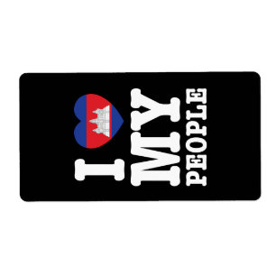 Ik hoor mijn Khmer-mensen Etiket