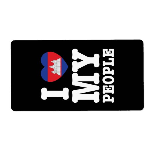 Ik hoor mijn Khmer-mensen Etiket (Voorkant)