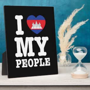 Ik hoor mijn Khmer-mensen Fotoplaat