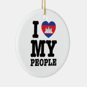 Ik hoor mijn Khmer-mensen Keramisch Ornament (Rechts)