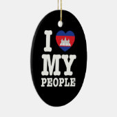 Ik hoor mijn Khmer-mensen Keramisch Ornament (Rechts)