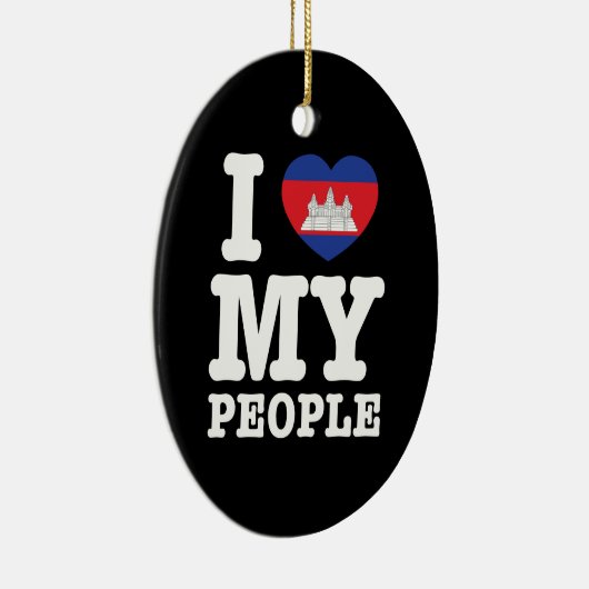 Ik hoor mijn Khmer-mensen Keramisch Ornament (Rechts)