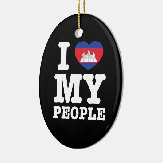 Ik hoor mijn Khmer-mensen Keramisch Ornament (Links)