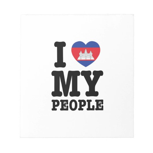 Ik hoor mijn Khmer-mensen Notitieblok (Voorkant)