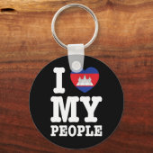 Ik hoor mijn Khmer-mensen Sleutelhanger (Voorkant)