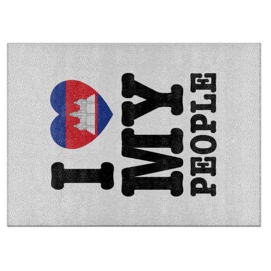 Ik hoor mijn Khmer-mensen Snijplank (Voorkant)