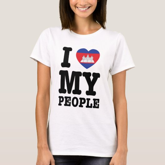 Ik hoor mijn Khmer-mensen T-shirt (Voorkant)