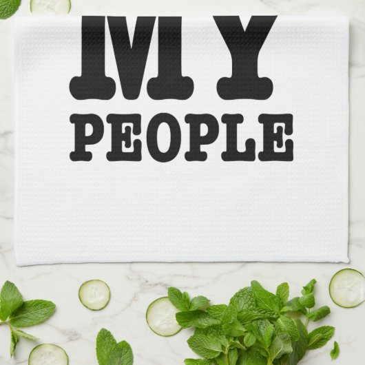 Ik hoor mijn Khmer-mensen Theedoek (Gevouwen)