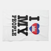 Ik hoor mijn Khmer-mensen Theedoek (Horizontaal)