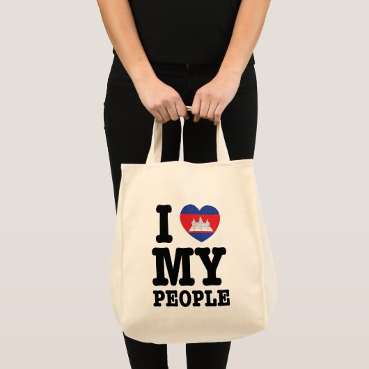Ik hoor mijn Khmer-mensen Tote Bag (Voorkant (product))