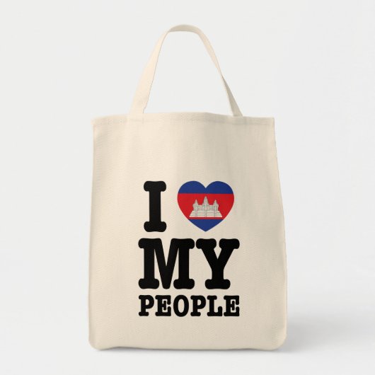 Ik hoor mijn Khmer-mensen Tote Bag (Voorkant)
