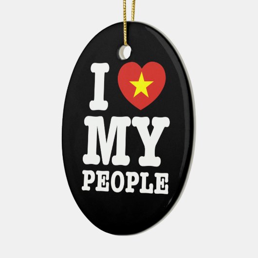 Ik hoor mijn kijkers keramisch ornament (Links)