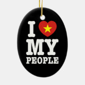 Ik hoor mijn kijkers keramisch ornament (Achterkant)