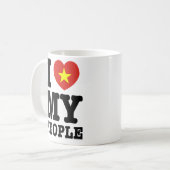 Ik hoor mijn kijkers koffiemok (Voorkant links)