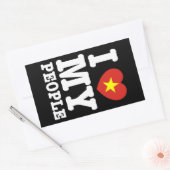 Ik hoor mijn kijkers rechthoekige sticker (Envelop)