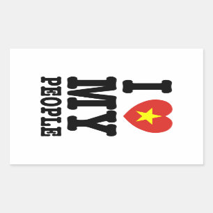 Ik hoor mijn kijkers rechthoekige sticker