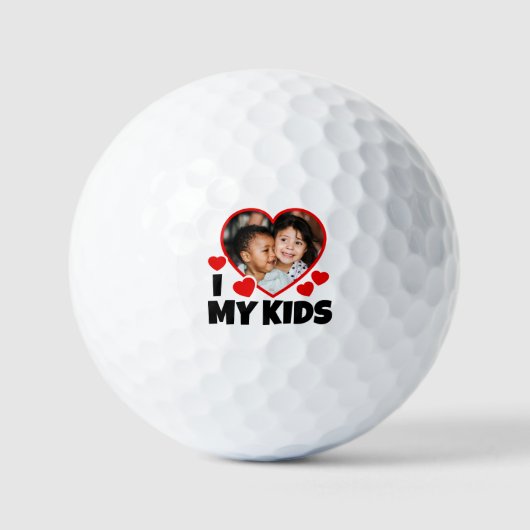 Ik hoor mijn Kinder persoonlijke foto Golfballen (Voorkant)